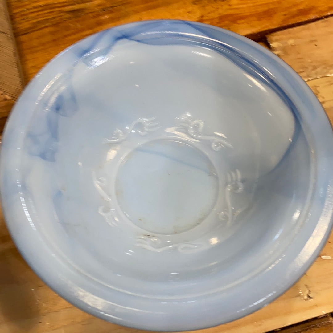 Vintage Avon Bubble Bath Glass Pitcher & Bowl