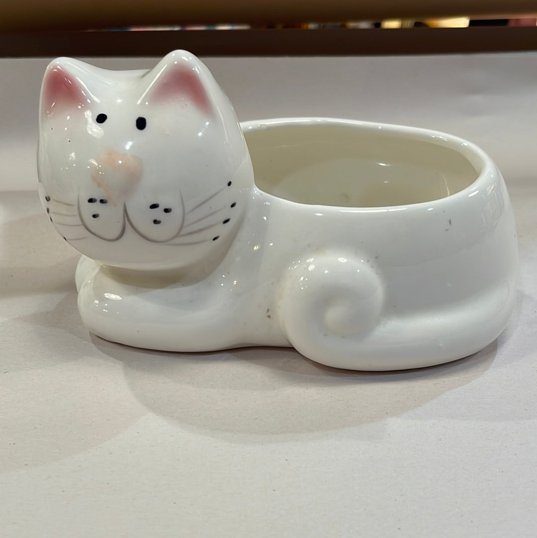 Cozy Cats Pottery Planter/Sponge Holder