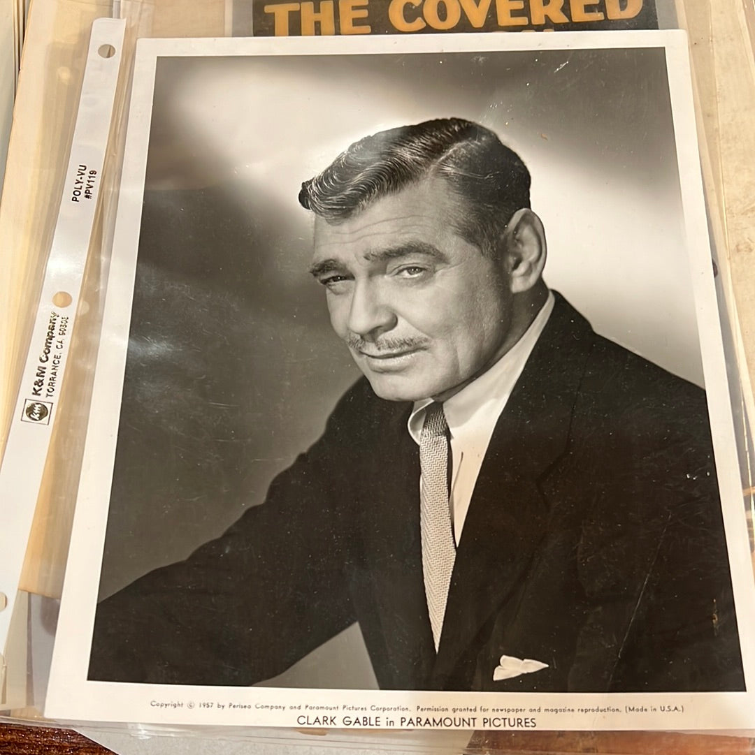 Original 1957 Paramount Press Photo Clark Gable