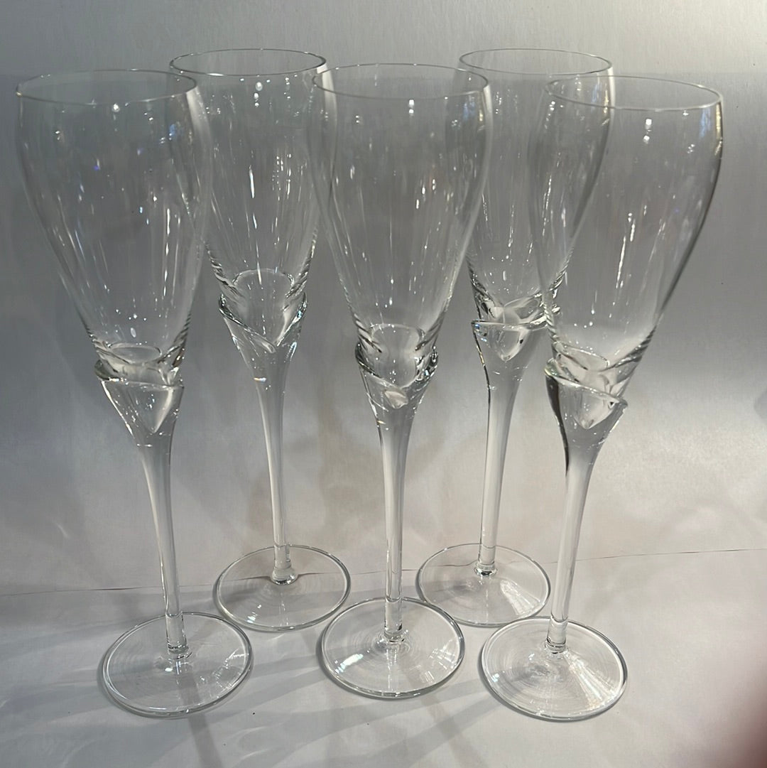 Crystal Champagne Flutes(6)