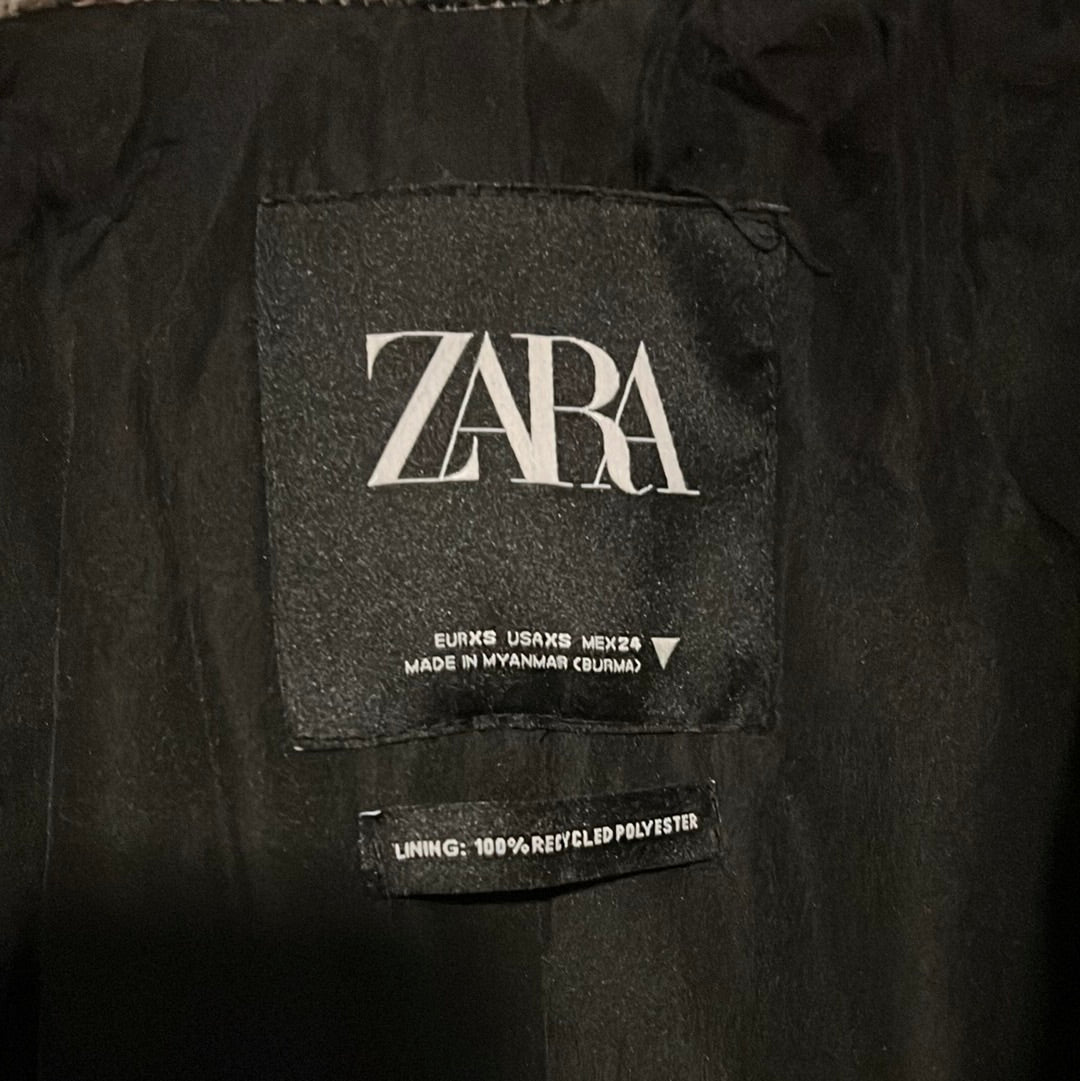 Zara Checkered Coat