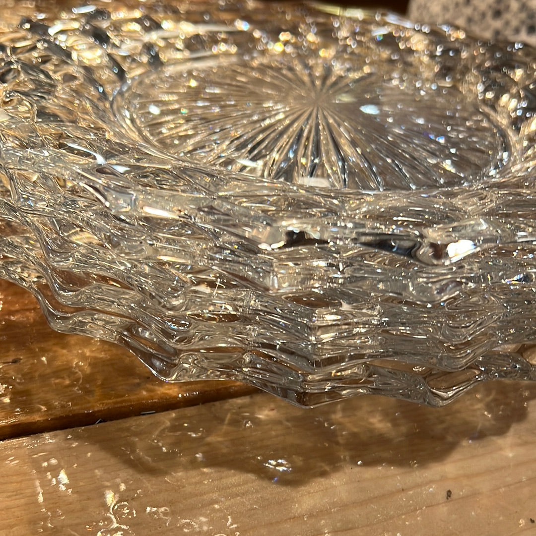 Fostoria Clear Glass Dessert Plate