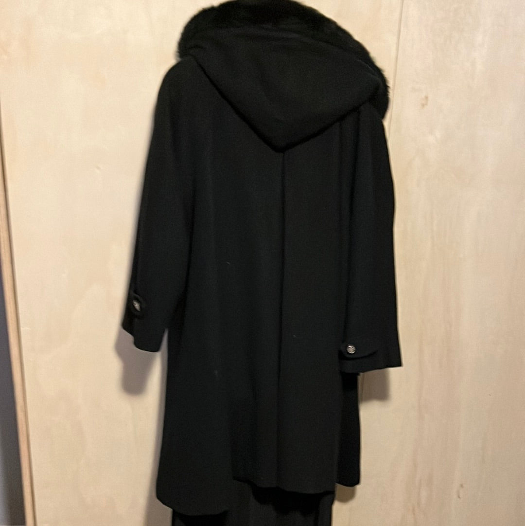 Stephanie Matthews Wool Hooded Coat