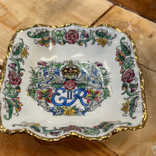 1953 Queens Coronation Bone China Dish