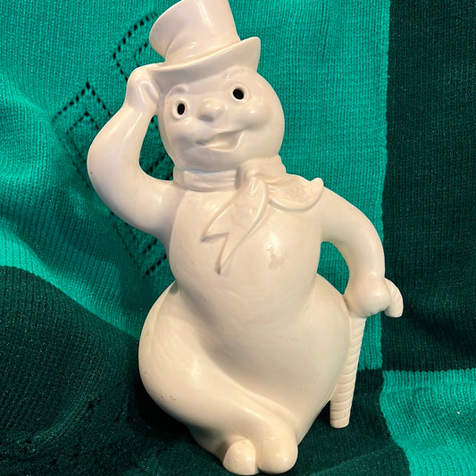 Vtg Frosty the Snowman Ceramic Figurine