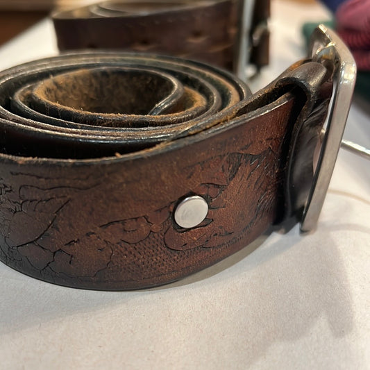 Vtg Leather Belt