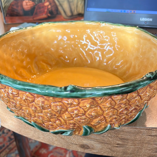 Large Hand Painted Pineapple Bowl