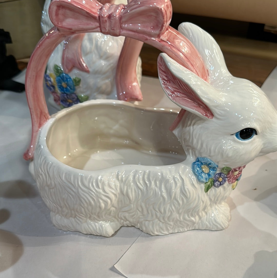 Vtg Easter Bunny Basket