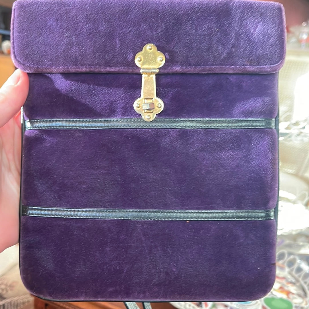 Purple Velvet purse
