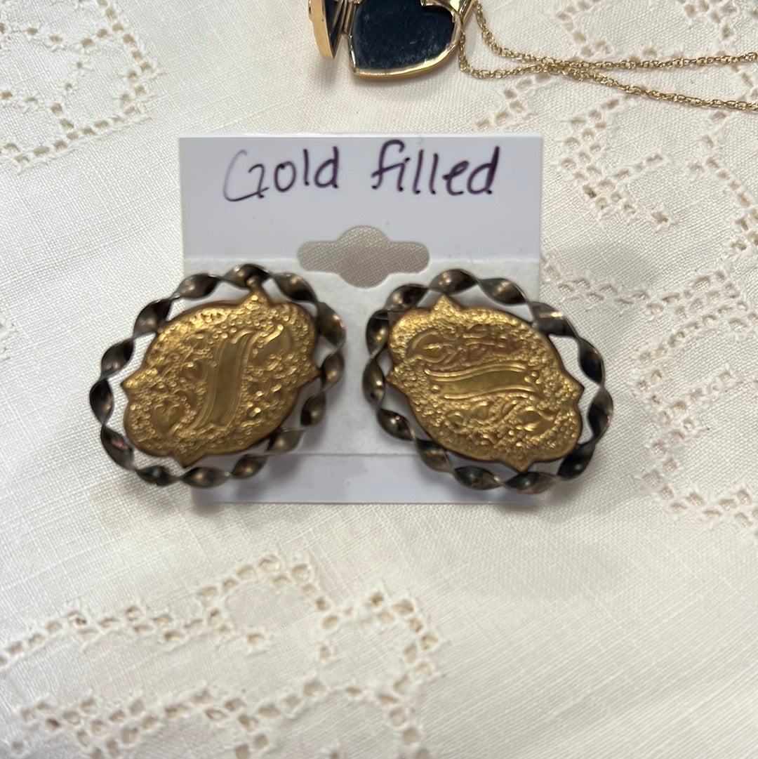 Vtg gold filled 12k earrings
