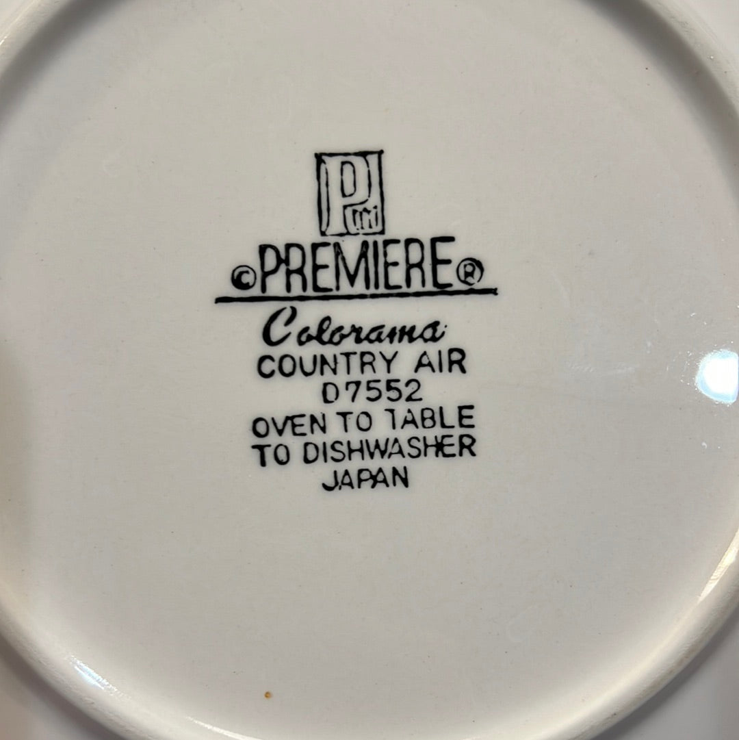 Vtg Premier Colorama Country Air Plate