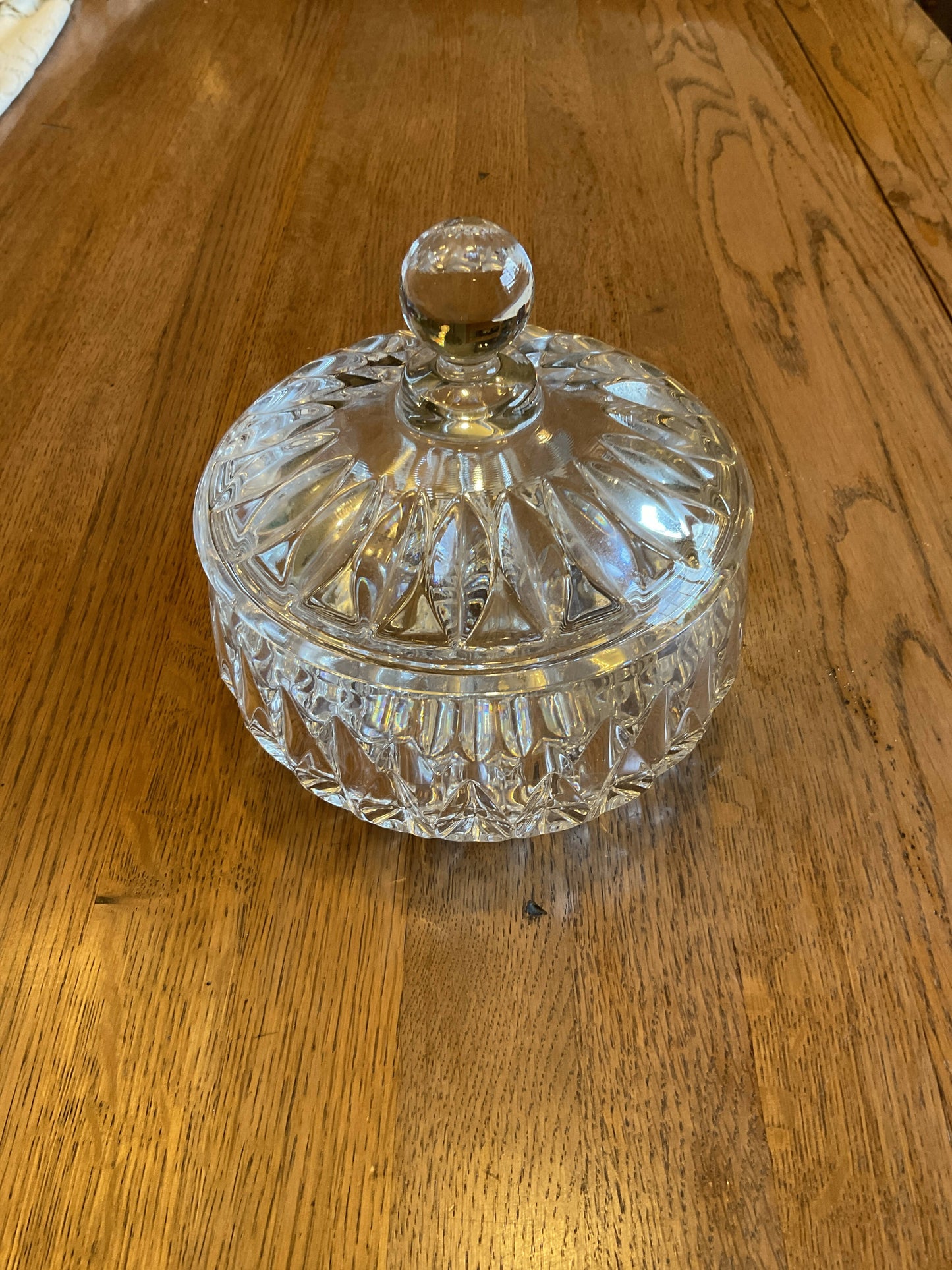 AS IS Crystal Lidded Candy Dish