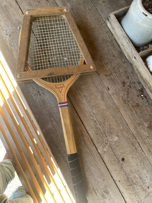 Vintage Trophy Tennis Racket