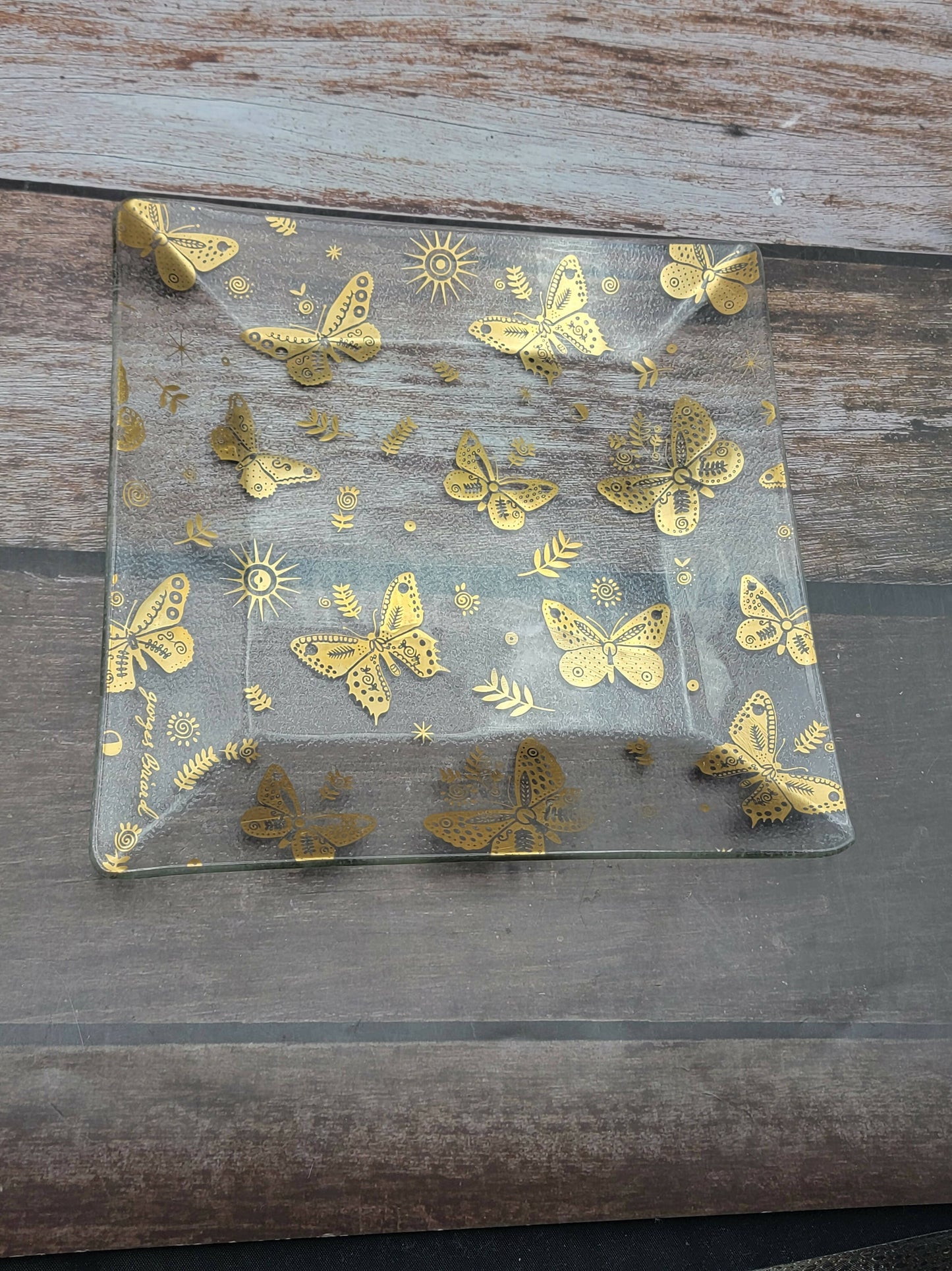 Georges Briard butterfly plate