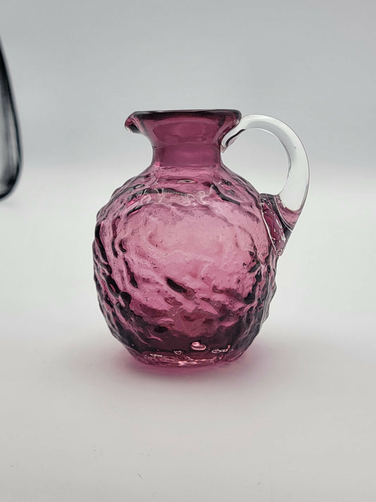 Vintage Pilgrim glass cranberry pitcher