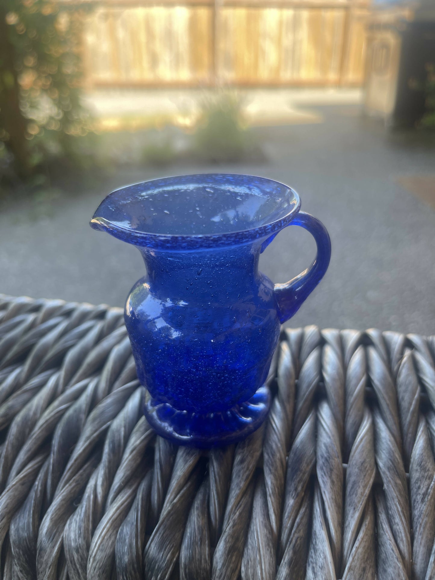 Vintage Blown Glass Creamer