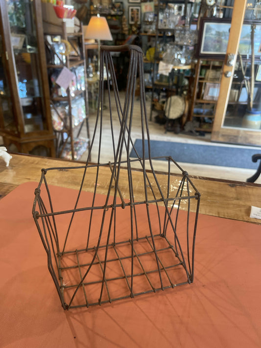 French Wire Bottle Carrier
